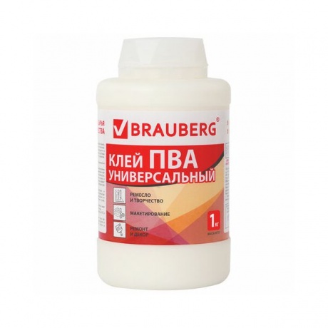 Клей ПВА 1 кг универсальный (бумага, картон, дерево)