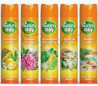 Освежитель воздуха Sunny day 300мл в ассортименте