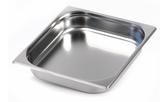 Гастроемкость из нержавеющей стали 327х353х65 мм с крышкой Luxstahl