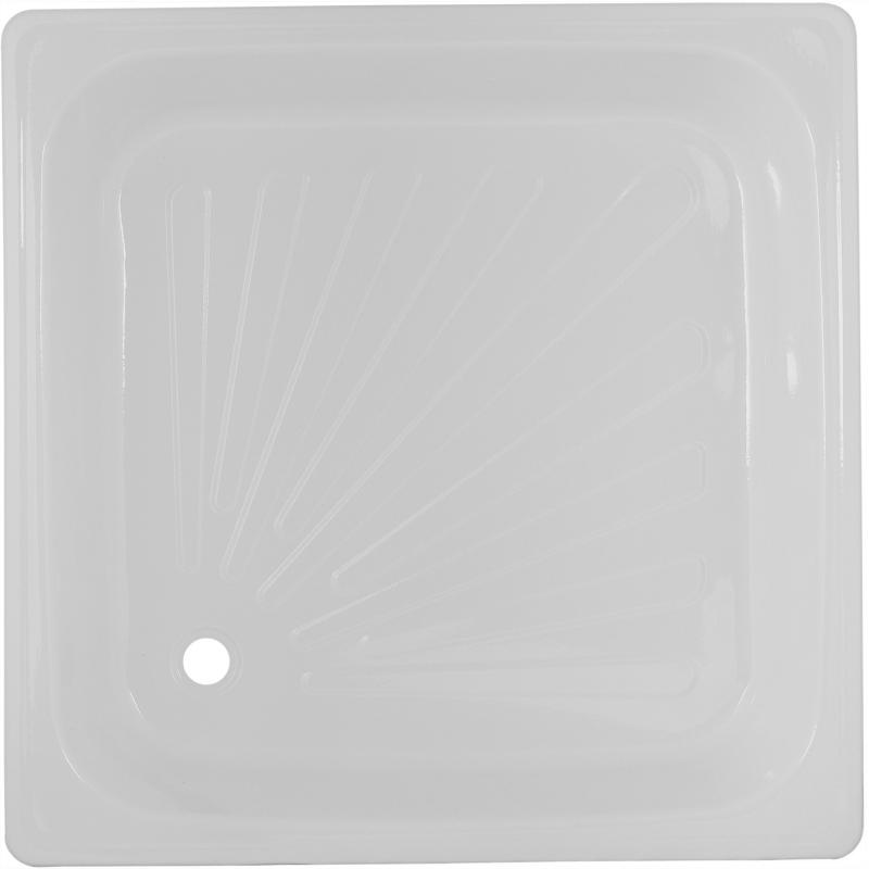 Поддон для душа стальной эмалированный 800х800