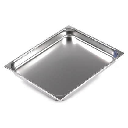 Гастроемкость из нержавеющей стали 654х530х65 мм с крышкой  Luxstahl