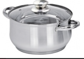 Кастрюля нержавеющая сталь 6л Greta ТМ Appetite