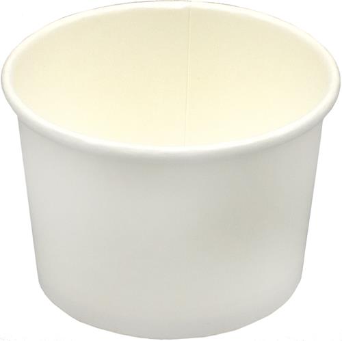 Стакан бумажный для мороженого белый 240мл d-90 50шт