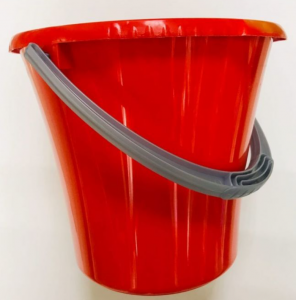 Ведро пластмассовое 10л Либерти красное