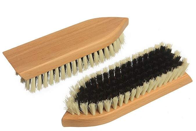 Щетка для обуви 14 см дерево натуральная щетина