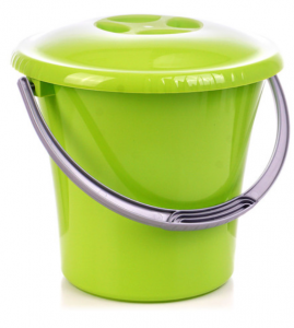 Ведро пластмассовое 5л Либерти с крышкой