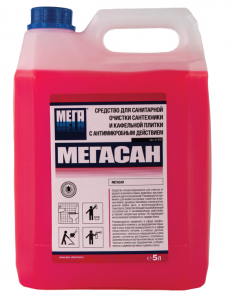 Средство для очистки и дезинфекции сантехники и кафельной плитки МЕГАСАН 5,0л