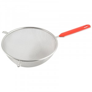 Сито-Дуршлаг нержсталь/ручка пластик, d=20см.