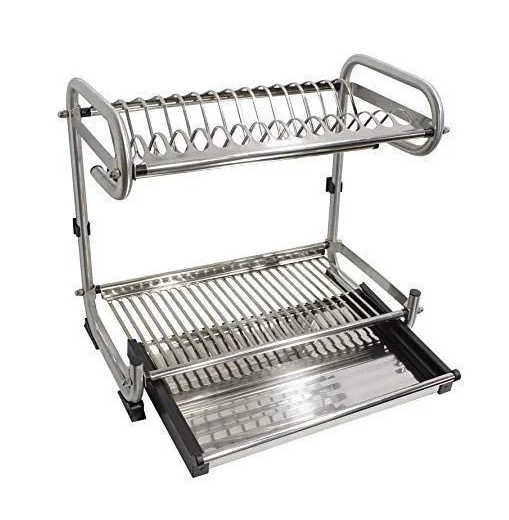 Сушилка для посуды настольная (с возможностью крепления к стене) нержавеющая сталь280*595*390