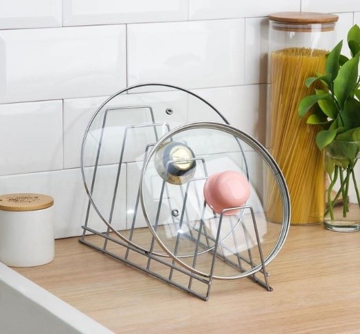 Подставка для крышек настольная 6 отделений 15*18,5*32