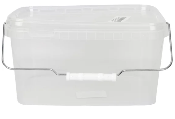 Ведро прямоугольное с крышкой 5,8 л