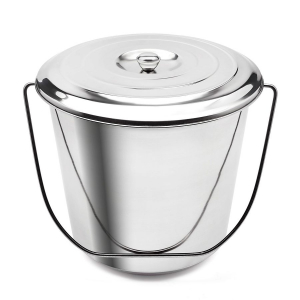 Ведро нержавеющая сталь 10л с крышкой