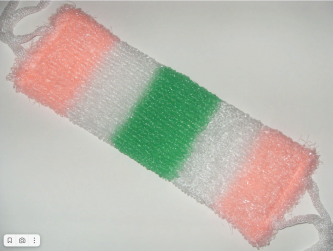 Мочалка банная Радуга