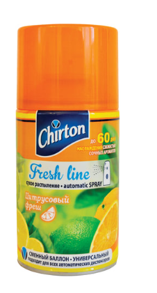 Освежитель воздуха СHIRTON  250мл сменный блок сухое распыление1/6