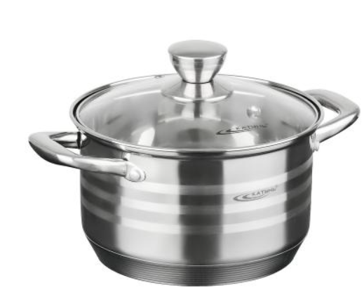 Кастрюля нержавеющая сталь 4,5л [ЭЛИС] 22*13см