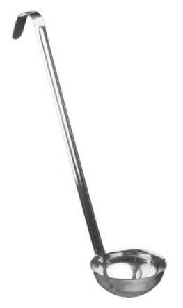 Ложка разливная 200мл нержавеющая сталь цельнотянутый, длина ручки 34с