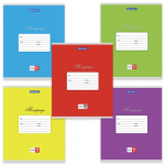 Тетрадь 18 листов А5 клетка обложка картон