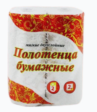 Полотенце бумажное Виеро 2 рулона 2слоя  "NoName"1/12
