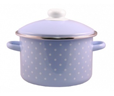 Кастрюля эмалированная 4л  Горох мелкий