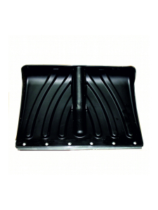 Лопата снеговая пластиковая 465х340 Крепыш со стальной накладкой усиленная без черенка