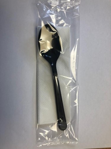 Набор столовых приборов столовая ложка 180 черн, салфетка 24х24