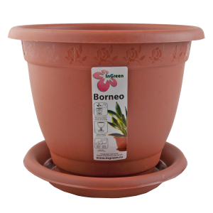 Горшок для цветов Борнео д=430мм (25,8л) с подставкой