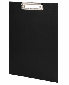 Папка-планшет STAFF А4 с прижимом черная