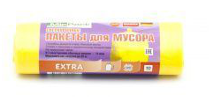 Мешки д/мусора 120л 10шт 70*110 желтый 1/30