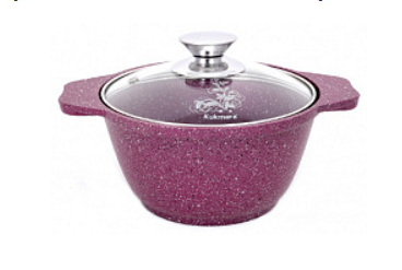 Кастрюля литая 3,0л стекл/кр Trendy style mystery KUKMARA
