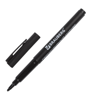 Маркер перманентный 1мм черный тонкий