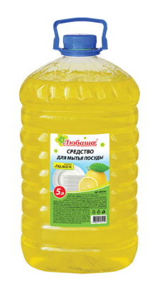 Средство для мытья посуды 5л ЛЮБАША Лимон ПЭТ