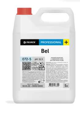 Средство концентрат с содержанием хлора для осветления посуды Bel 5л pro-brite