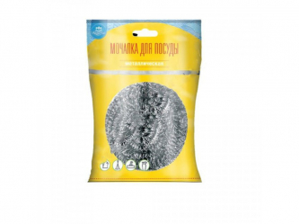 Мочалка спиральная Аквамаг 15 гр  в индивидуальной упаковке