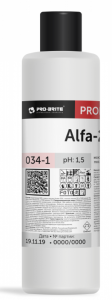 Универсальное моющее средство ALFA-20, концентрат 1л после строительства и ремонта pro-brite