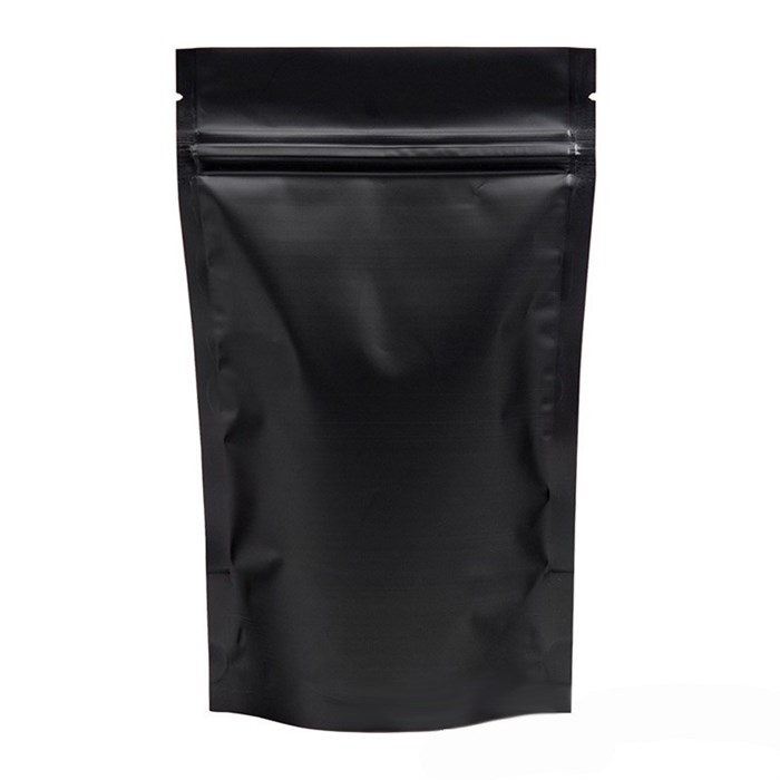 Пакет 105*150 Дой-Пак с зип-локом Металлизированный черный матовый 1/50