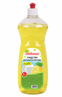 Средство для мытья посуды 1л ЛЮБАША Лимон