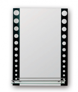 Зеркало прямоугольное Frap с полкой 70*50 см