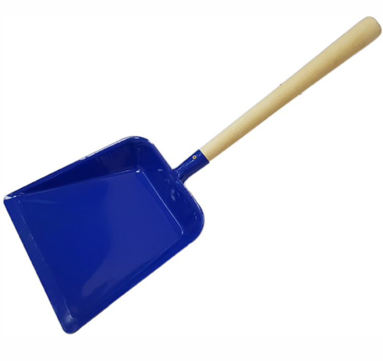 Совок для мусора металлический с деревянной ручкой 30см 200*180