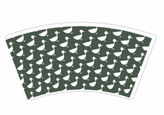 Стакан бумажный однослойный 100мл индивидуальная печать