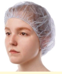 Шапочка одноразовая медицинская "Берет" (голубая) 100/1000