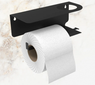 Держатель для туалетной бумаги с полочкой и отверстием под освежитель воздуха