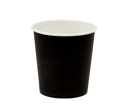 Стакан бумажный однослойный черный 100мл 1/3000