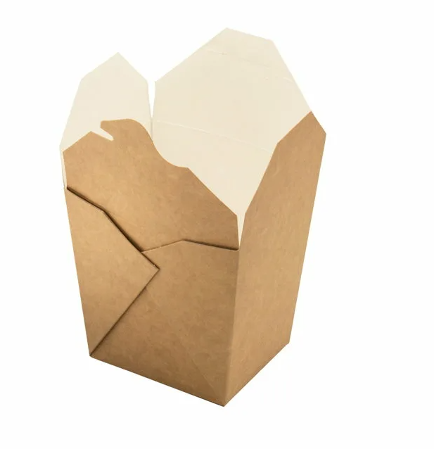 Коробка для Вокa малая 500 мл крафт картон 1/28