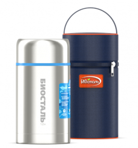 Термос 1л широкое горло нерж. сталь