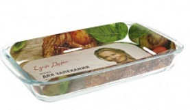 Форма стеклянная 39x23x5см/2,9л ТМ Едим Дома прям