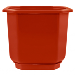 Кашпо для растений Дама 28*28см коричневое