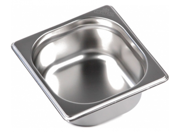 Гастроемкость из нержавеющей стали 176х164х65 с крышкой мм Luxstahl