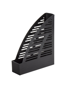 Лоток вертикальный для бумаг BRAUBERG  245х70х295 мм черный