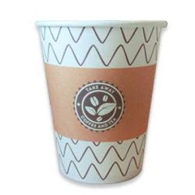 Стакан бумажный однослойный ДИЗАЙН 250мл 1/50/1000
