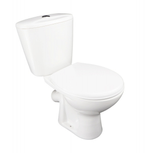 Унитаз компакт Универсал NEW 45 кноп. нижняя подводка + сиденье Лобненский стройфарфор